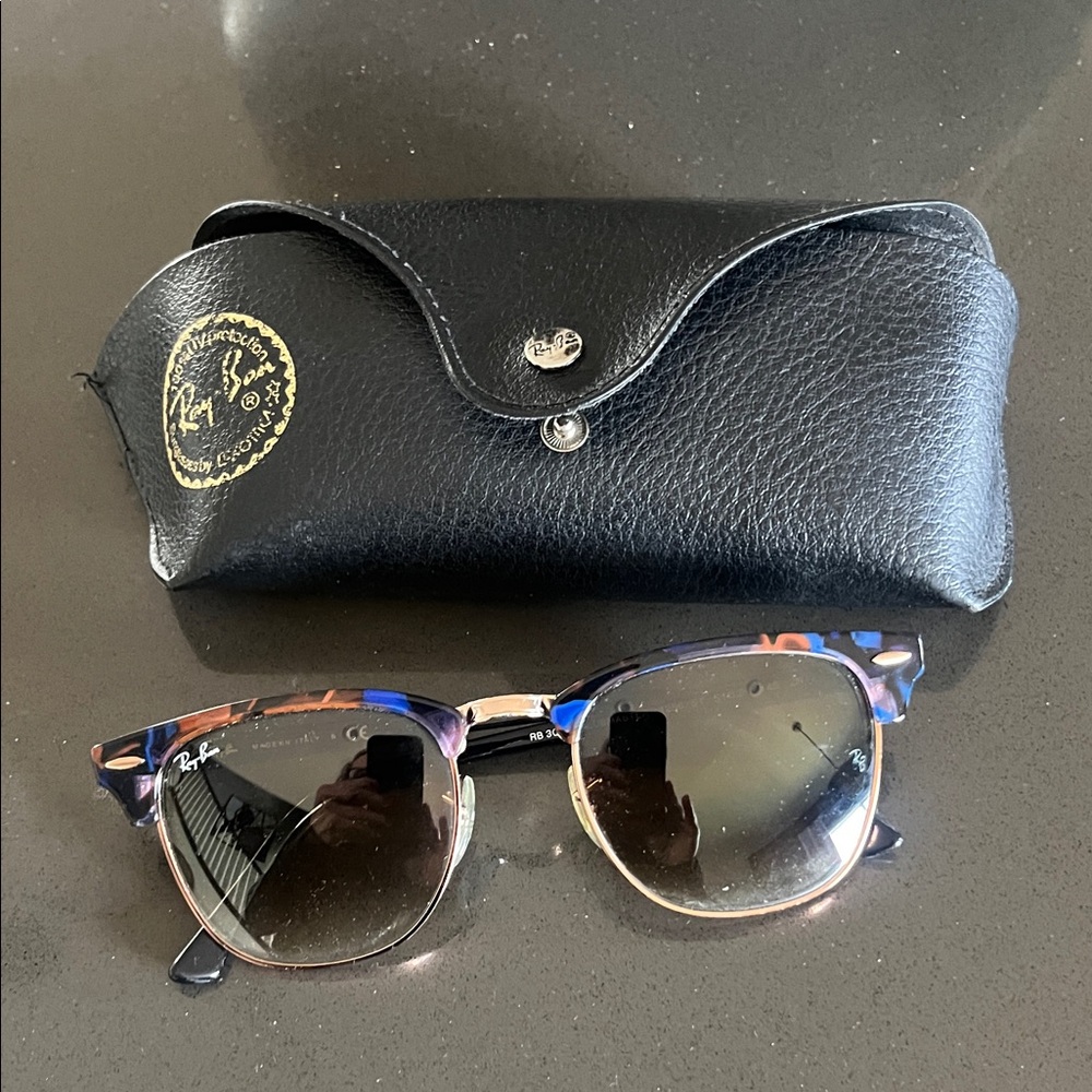 Ray-Ban Multicolor Frame Sunglasses with Black Case